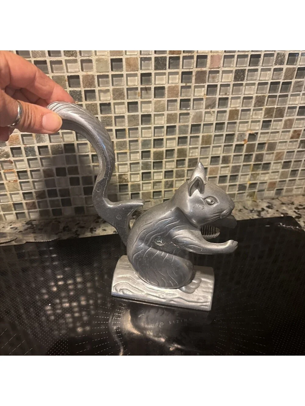 Vintage Cast Aluminum Metal Squirrel Nut Cracker Nutcracker [COPY]